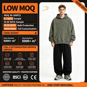 Jogging homme 100% coton, pantalon de jogging en molleton French Terry personnalisé, cordon de serrage, pantalon de sport décontracté pour homme - Product Image 1