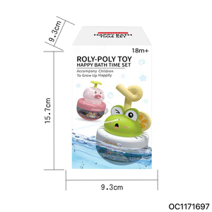 Jouets de bain Montessori pour enfants, design grenouille de dessin animé, jouets rotatifs à <span class=keywords><strong>ventouse</strong></span> pour bébés, <span class=keywords><strong>jeu</strong></span> de tir à l'eau pour enfants, en vente - Product Image 6