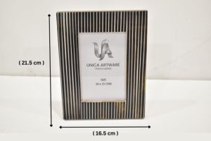 กรอบรูปเรซิ่น MDF ลายทางสีดำสุดหรู ทันสมัย สำหรับตกแต่งโต๊ะทำงานที่บ้านหรือสำนักงาน มีจำหน่ายแล้ว - Product Image 3