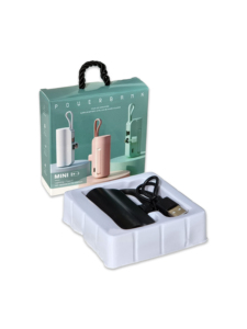 Nhãn hiệu riêng 5000mAh Mini ngân hàng điện sạc điện thoại được xây dựng trong cáp viên nang khẩn cấp pin gói - Product Image 3