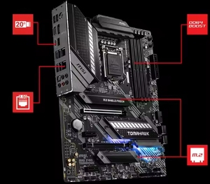La carte mère de bureau MSI M AG Z490 TOMAHAWK DDR4 prend en charge I9-<span class=keywords><strong>10900K</strong></span>/<span class=keywords><strong>10700K</strong></span> double M.2 2.5G NIC effet de lumière RVB pour les jeux - Product Image 2