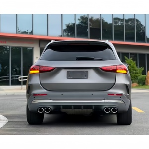 Diffuseur de pare-chocs arrière en plastique ABS noir brillant style AMG H247, montage direct, compatible avec Mercedes Benz <span class=keywords><strong>GLA</strong></span> H247 <span class=keywords><strong>2020</strong></span>+ - Product Image 4