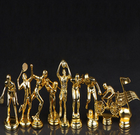 Trofeo de Campeón de Eventos Deportivos de Aleación Metálica Fundida a Presión Personalizada, Trofeo Deportivo con Impresión UV, Chapado en Oro Mate, Logotipo Personalizado