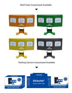 WAKATEK Lumière d'inondation solaire alimentée par Solor Chemin de terre rechargeable 200W 300w Led Street grandes lumières solaires d'extérieur - Product Image 4