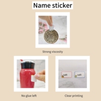 Étiquettes d'identification personnelles personnalisées de 50mm * 30mm étiquettes nominatives en rouleau de dessin animé mignon auto-adhésives manuscrites