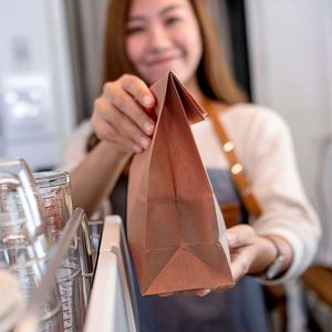 Bolsas de Papel Kraft Resistentes y Duraderas que Mantienen los Alimentos Frescos, Bolsas de Papel Perfectas para Compras, Bolsas de Papel para Compras al por Mayor - Product Image 5
