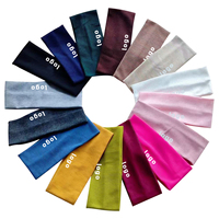 SASA Logo Dapat Disesuaikan Elastisitas Tinggi Ramah Lingkungan Lembut Nyaman Ikat Kepala Olahraga Warna Solid Unisex Campuran Poliester Spandeks