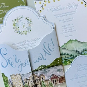 Tùy Chỉnh Sang Trọng Thiệp Mời Đám Cưới Chết Cắt Thiết Kế Tùy Chỉnh Bề Mặt Kết Thúc Phong Bì Bao Gồm Tùy Chỉnh In Ấn - Product Image 2