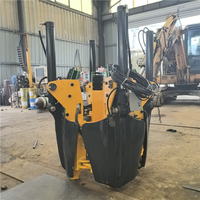Accessoires puissants de machines de construction de transplanteuse d'arbres montés sur excavatrice pour la transplantation de grands arbres