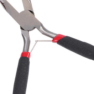 Pince à bijoux à bec courbé de 4,5 pouces, à ressort, avec poignées recouvertes de plastique, pour le bricolage et la fabrication de bijoux - Product Image 3