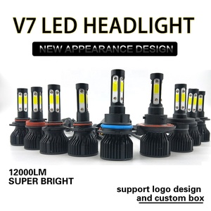 Faros delanteros LED de 4 lados para coche H11 H4 H7 9005 9006 9012 H3 H1 H8 H9 6500K bombillas blancas Auto faro 12V <span class=keywords><strong>cuatro</strong></span> caras luminosas - Product Image 6
