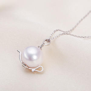 Joyería al por Mayor del Lago Shanxia, Accesorios de Plata Pura S925, Colgante de Tetera, Cadena de Clavícula con Perla de Agua Dulce para Mujer, Dorado - Product Image 2