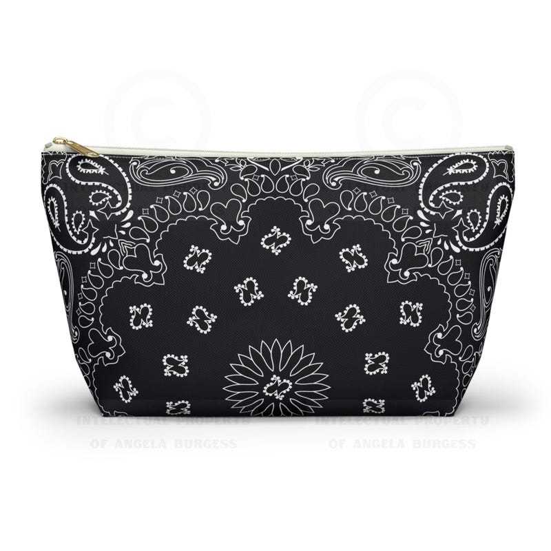 Black Base With White Paisley