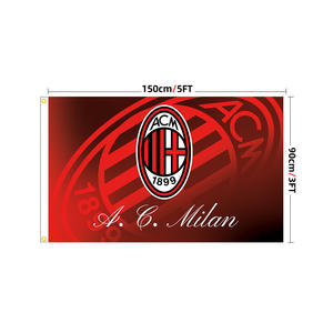 Auf Lager Personalisierte Weltfußballmannschafts-Flaggen Werbeartikel Fußballverein Fan-Flaggen 90*150cm Fanartikel - Product Image 3