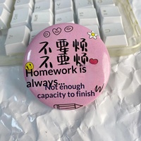 Jolies breloques pour sacs en fer blanc de haute qualité, thème campus, avec puzzles de mots et 58 mm pour charms de sac - Cadeaux promotionnels fabriqués en Chine