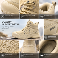 Chaussures de sécurité pour hommes toutes saisons, conformes aux normes européennes, avec embout en acier, montantes et légères