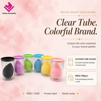 OEM Maßgefertigter Make-up-Schwamm Kosmetik-Foundation-Applikator Weicher Schönheits-Schwamm Blender mit Box