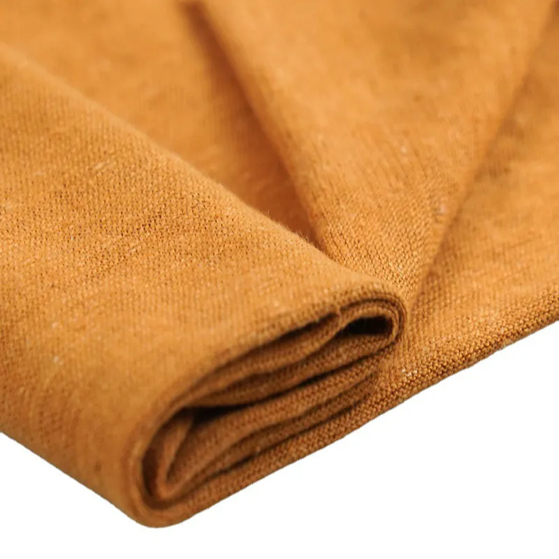 Prezzo all'ingrosso di colore solido di canapa tessuto di cotone organico per l'estate canapa magliette tessuto all'ingrosso