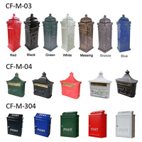 Boîte aux lettres murale en aluminium moulé, antirouille, étanche, antivol, pour bureau et appartement, grande capacité