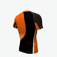 Tonton Factory – Rashguard personnalisé à manches courtes en polyester avec impression par sublimation intégrale pour homme, vente en gros OEM, pour la natation