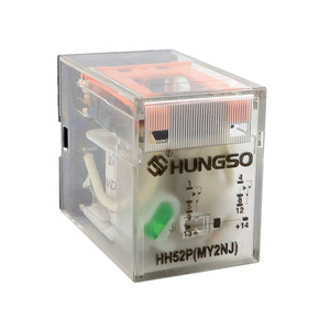 HH52P MY2 MY2NJ MY2N-GS <span class=keywords><strong>2on</strong></span> 2off 5A 8-PIN DC12V DC24V DC220V AC24V AC36V AC110V AC220V AC380V รีเลย์กําลังสูง - Product Image 5
