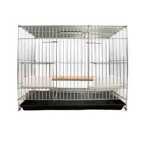 Cage à oiseaux de petite, moyenne et grande taille, facile à assembler, pliable, en métal, avec porte de reproduction, directement de l'usine. - Product Image 4