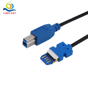 Cable de prueba Lung Kay Usb 3.0 Am Bm negro 10g para pruebas de placa base - Product Image 1