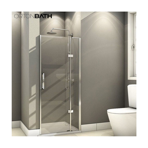 ORTONBATH Bathroom Shower Cubicle Tempered Glass Bath Shower Cabin Shower Enclosure Door