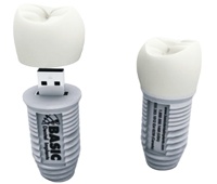 Clé usb personnalisée pour clinique dentaire, logo personnalisé, en forme d'servo, pour dentiste, impression avec logo gratuit