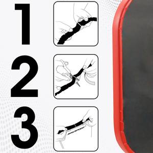 เทปป้องกันไม้พายพิคเคิลบอล เทปป้องกันขอบหัวไม้พาย เทปป้องกันขอบไม้แร็กเก็ต เหมาะสำหรับขอบโค้งอย่างสมบูรณ์แบบ ไม่เกิดรอยยับ - Product Image 5