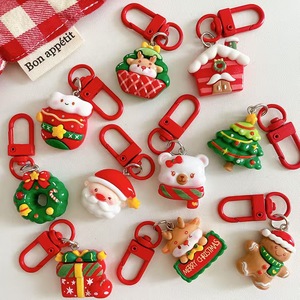 Regalo Promocional de Navidad, Llavero Ligero de Resina PVC con Diseño de Dibujos Animados Rojos, Dijes de Santa Claus para Bolsos y Autos, Diseño Lindo para Mujeres - Product Image 6