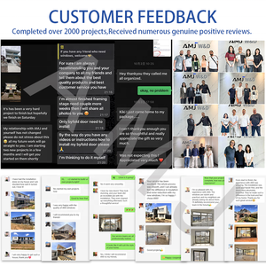 Ventana Abatible para Patio Exterior, Pintura de Fluorocarbono, Marco de Aluminio, Doble Vidrio Templado, Ventana de Doble Hoja con Arco - Product Image 6