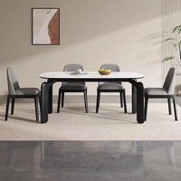 Chaise d'appoint nordique en bois massif, chaise de salle à manger sans accoudoirs avec dossier rembourré en simili cuir imperméable pour salle à manger