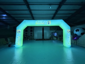 Gapura Inflatable PVC Anti Bocor untuk Start Finish, Inflatable Iklan dengan Pencetakan Logo Kustom untuk Lomba Marathon - Product Image 2
