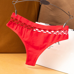 Vendita calda Sexy senza cuciture <span class=keywords><strong>perizoma</strong></span> <span class=keywords><strong>rete</strong></span> da pesca a metà vita alta elastico di sollevamento dell'anca triangolo scavare mutandine della biancheria intima - Product Image 2