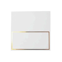 Cartes de placement personnalisées pour mariage avec impression dorée, cartes de nom d'invité, cartes de table inscriptibles pour la décoration de banquet et de fête