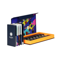 Échantillon de parfum de sérum personnalisé de 2ml ensemble de découverte de parfum finition mate simple boîte à tiroir avec revêtement UV gaufrage