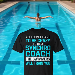 Camiseta Synchro Coach para profesores de natación, equipo de entrenamiento profesional - Product Image 3