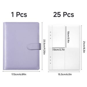 Wholesale Loose Leaf Pu Leather 6 Ring Planner 100 <b>Envelope</b> Savings Challenge <b>A5</b> Budget Binder - Product Image 6