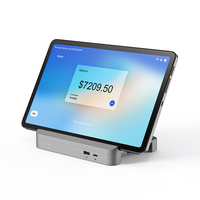 Tableta Android Personalizada de 12 Pulgadas con NFC, G99, Base de Carga con Conector Pogo Pin, Múltiples Puertos, Tableta Kiosco, TPV con NFC Frontal, Tableta con Función de Pago sin Contacto