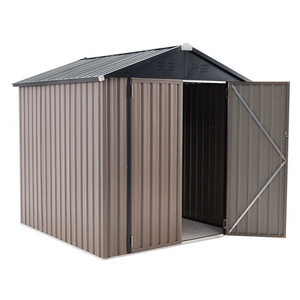 Cabane <span class=keywords><strong>de</strong></span> <span class=keywords><strong>jardin</strong></span> en métal avec toit en pente, abri <span class=keywords><strong>de</strong></span> rangement pour meubles <span class=keywords><strong>de</strong></span> <span class=keywords><strong>jardin</strong></span> en métal d'extérieur - Product Image 6