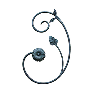 <span class=keywords><strong>Prix</strong></span> d'usine des ornements de défilement C <span class=keywords><strong>en</strong></span> <span class=keywords><strong>fer</strong></span> <span class=keywords><strong>forgé</strong></span> des panneaux de garde-corps de porte de clôture <span class=keywords><strong>en</strong></span> métal - Product Image 5