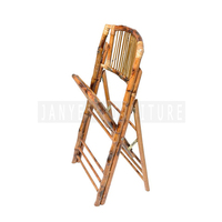 Vente en gros de chaises pliantes en bambou rustiques pour extérieur, événement et jardin, mariage