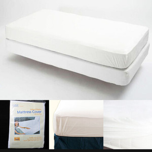 Hipoalerjenik Bedbug geçirmez su geçirmez anti-bakteri alev geciktirici tek kullanımlık tüm sezon 400TC yatak koruyucuları kapakları - Product Image 3