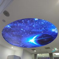 Ideas de decoración de dormitorio decoraciones flexibles techo plafond galaxia techo 3D estrella cielo foto papel tapiz