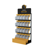 Support de présentation de noix en métal et acrylique de qualité supérieure avec boîte de rangement transparente