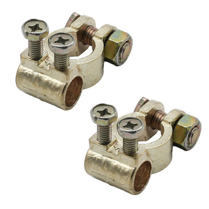 Aluminum Alloy Battery <b>Terminal</b> Clamps 2 Pack Screw Type For 12V Car Battery Connectors - Product Image 5