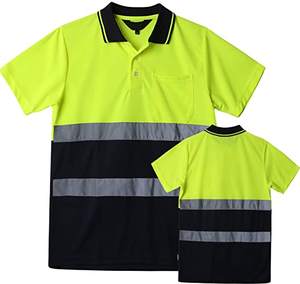 Polo <span class=keywords><strong>de</strong></span> garde <span class=keywords><strong>de</strong></span> sécurité personnalisé HI VIS uniformes réfléchissants vêtements <span class=keywords><strong>de</strong></span> travail grande taille série <span class=keywords><strong>de</strong></span> costumes <span class=keywords><strong>de</strong></span> travail Polo avec poche - Product Image 3