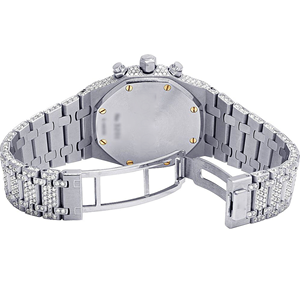Top Branded High Quality DEF Lab Grown Colorless Diamond Watch Stainless Steel Band Water Resistant Analog Display Hip Hop Style - Product Image 2