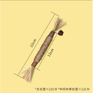 ของเล่นแมวแบบแท่งเคี้ยวทำจากราฟเฟีย ช่วยให้แมวเพลินเล่นด้วยตัวเอง - Product Image 5